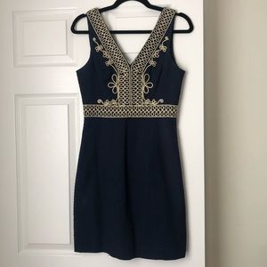 Navy and Gold Lily Pulitzer Dress